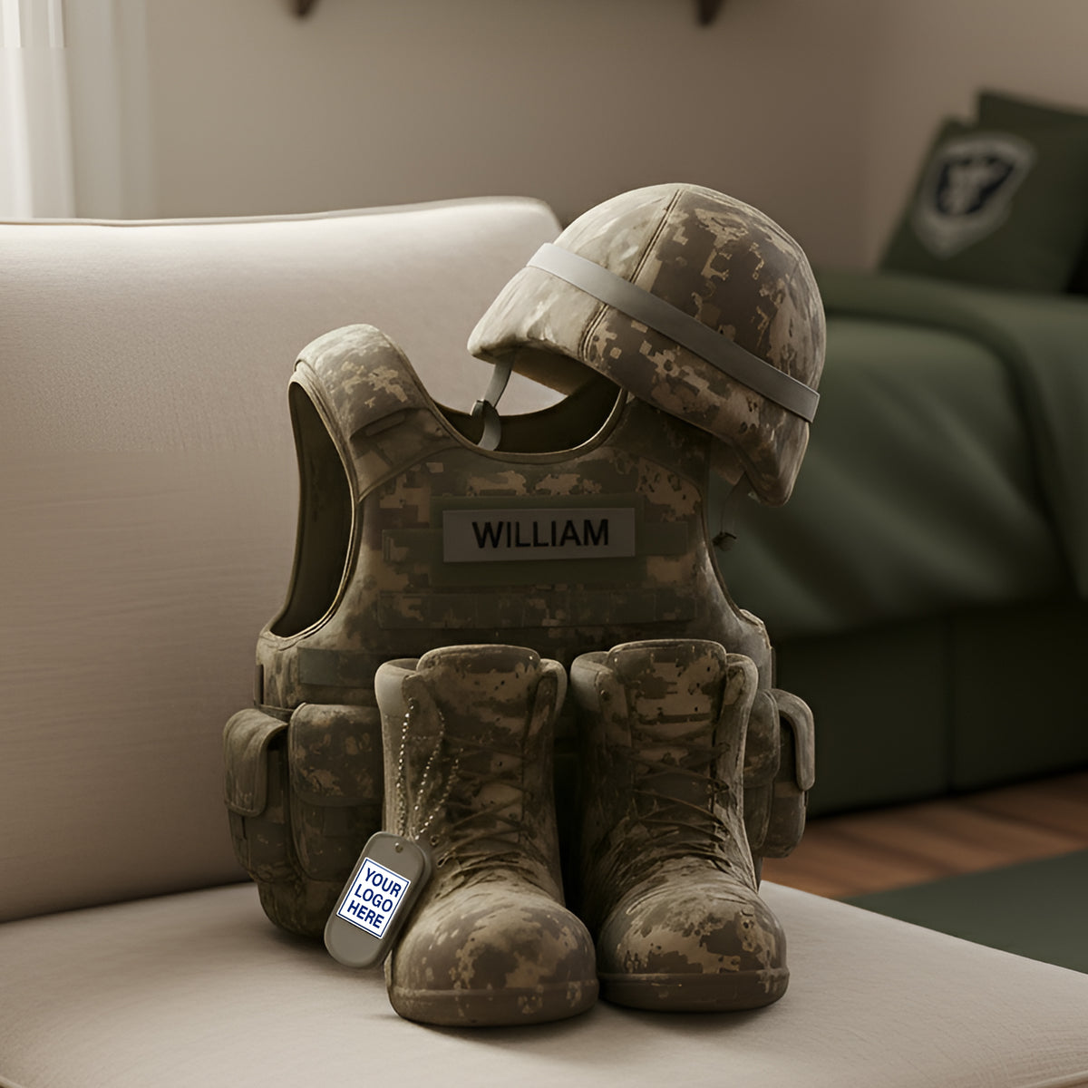 Honoring Heroes Pillow Personalized Gifts for Veterans 09OHLU151125-Homacus