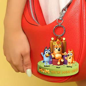 Personalized Gifts For Mom Keychain, Queen Mom 03QHDT080425-Homacus