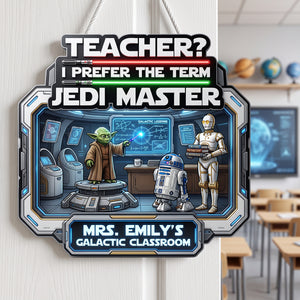 Galactic Classroom Acrylic Sign - Personalized Gifts For Teacher 04hata240726-Homacus