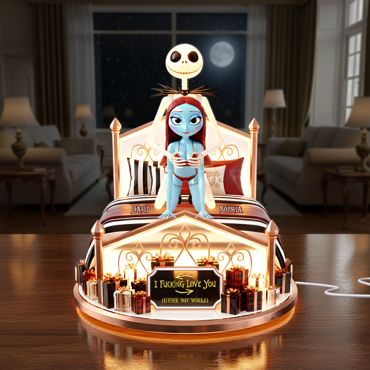 Naughty Couple Acrylic Light Box - Personalized Gifts For Couple 05ohlu011225-Homacus