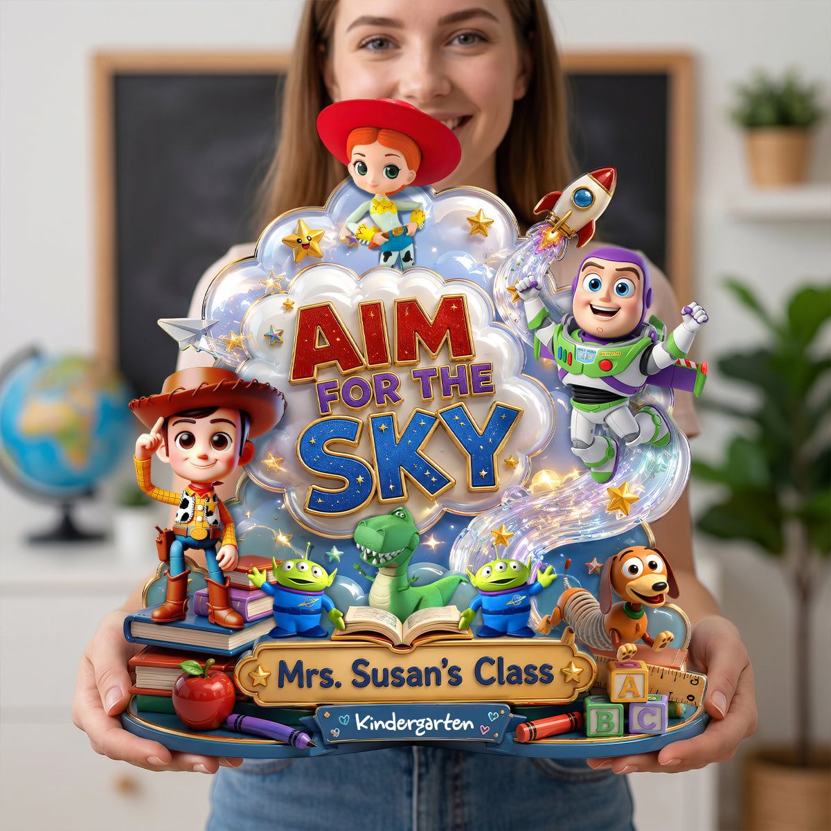 Aim For The Sky Acrylic Plaque - Personalized Gifts For Teachers 01hadh240626-Homacus