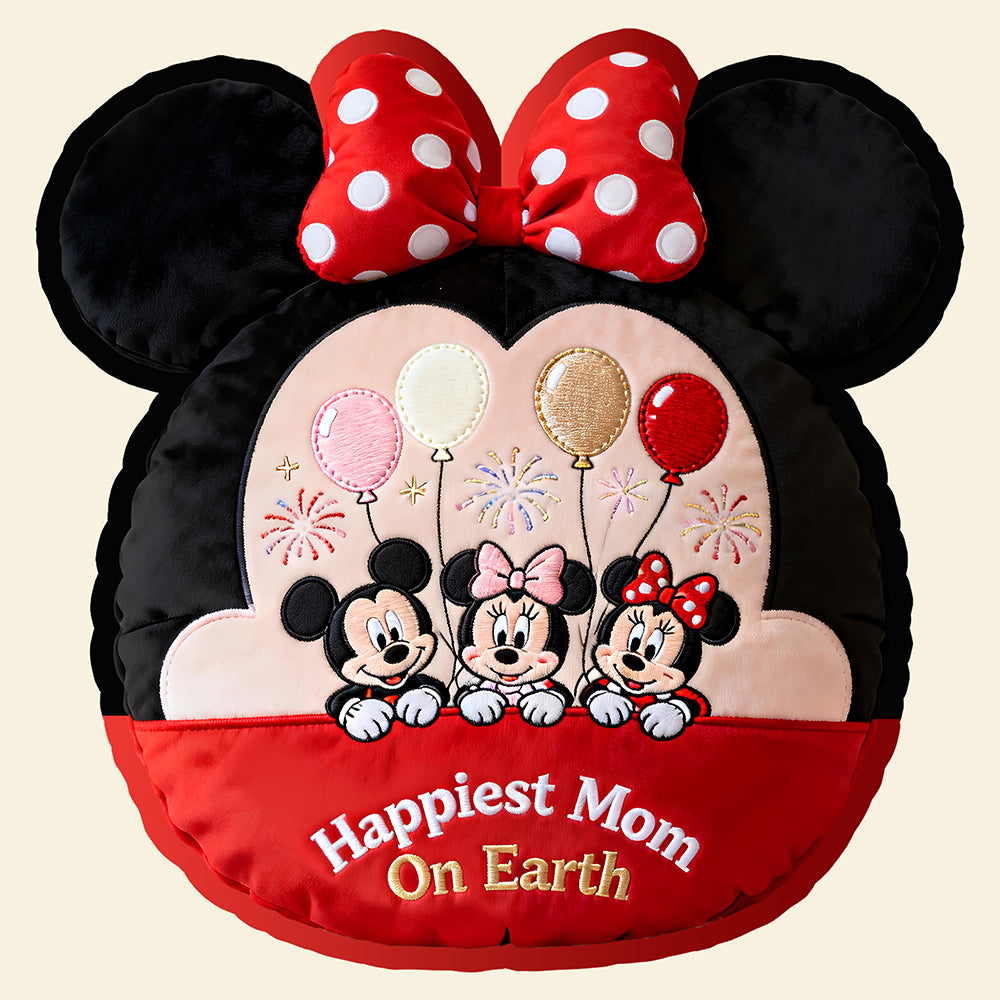 Happiest Mom On Earth Personalized Gifts For Mom Shaped Pillow 01nadt020226-Homacus