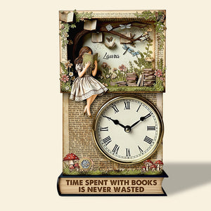 Reading Time Desk Lock Plaque Personalized Gifts For Books Loving Girl 01qhdt020625-Homacus