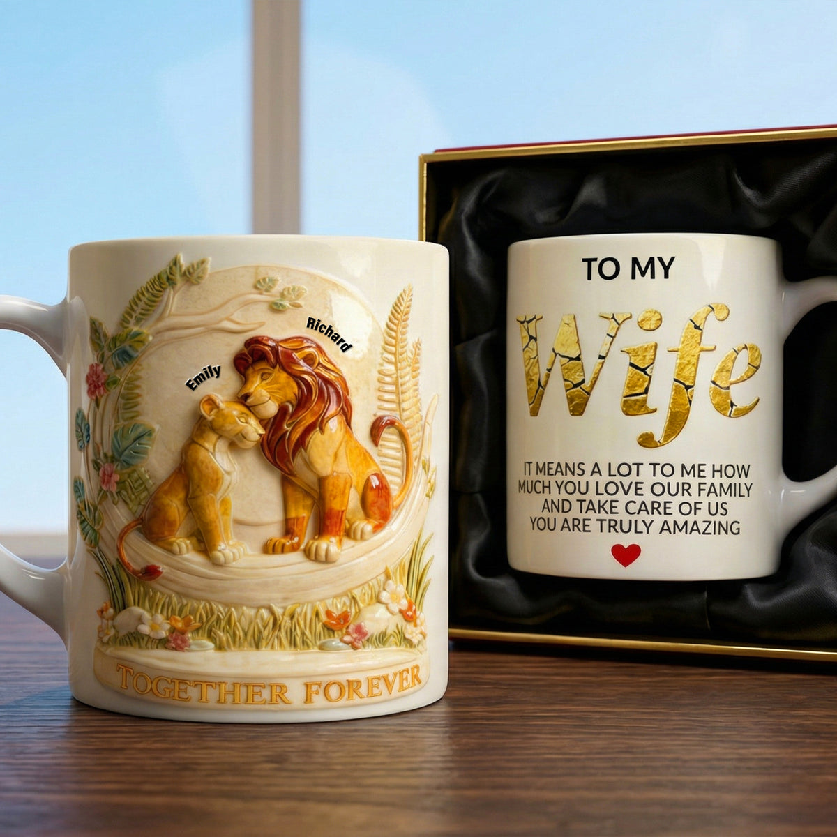 Together Forever Coffee Mug - Personalized Gifts For Mother's Day 03toqn260226-Homacus