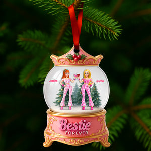 Girly Bestie Forever Ornament - Personalized Christmas Gifts For Besties 03OHLU140825-Homacus