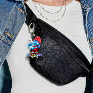 Personalized Gifts For Autism Mom Keychain Mom Holding Her Baby 05TGLU220225-Homacus