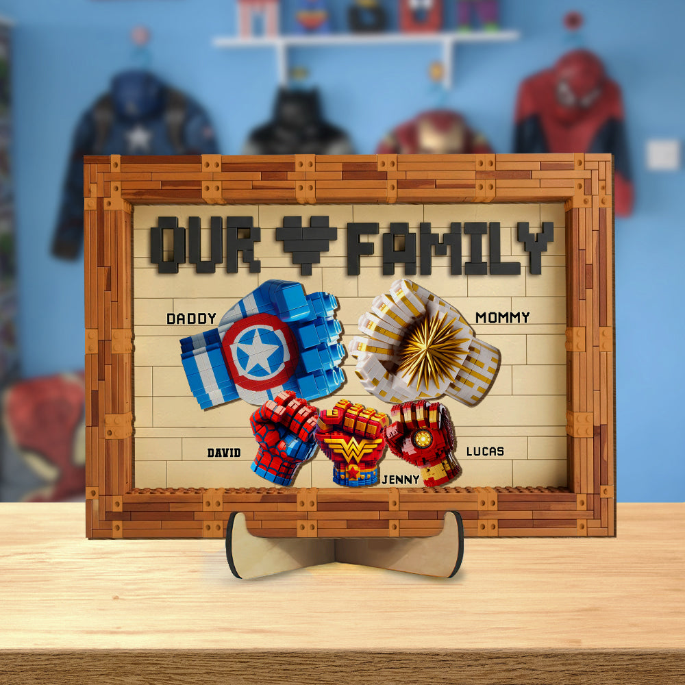 Fist Bump Personalized Gifts For Family Wood Sign 03ohtn140725-Homacus