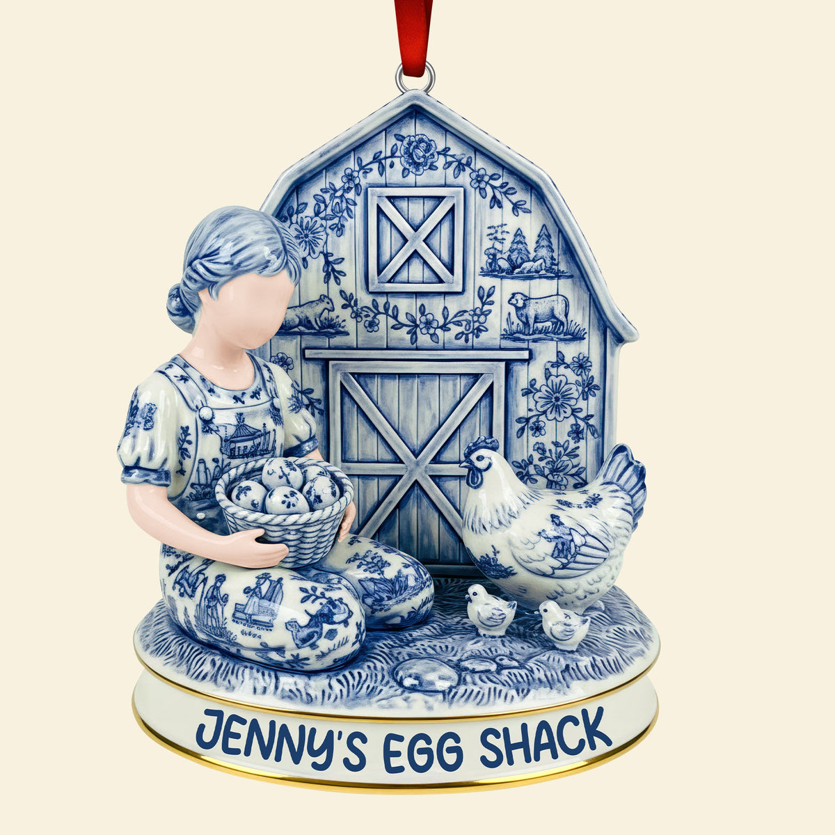 Chicken Farm Acrylic Ornament - Personalized Gifts For Farmers 01NAQN101125-Homacus