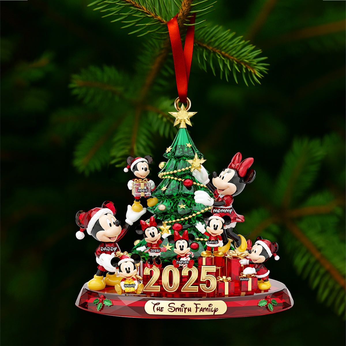 Cherish Family Moments Ornament - Personalized Gifts For Family 06PGLU181025-Homacus