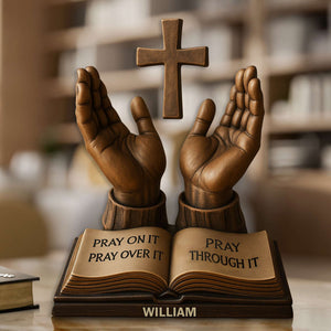 Held In His Hands Acrylic Plaque - Personalized Gifts For Christian 04TOLU160725-Homacus