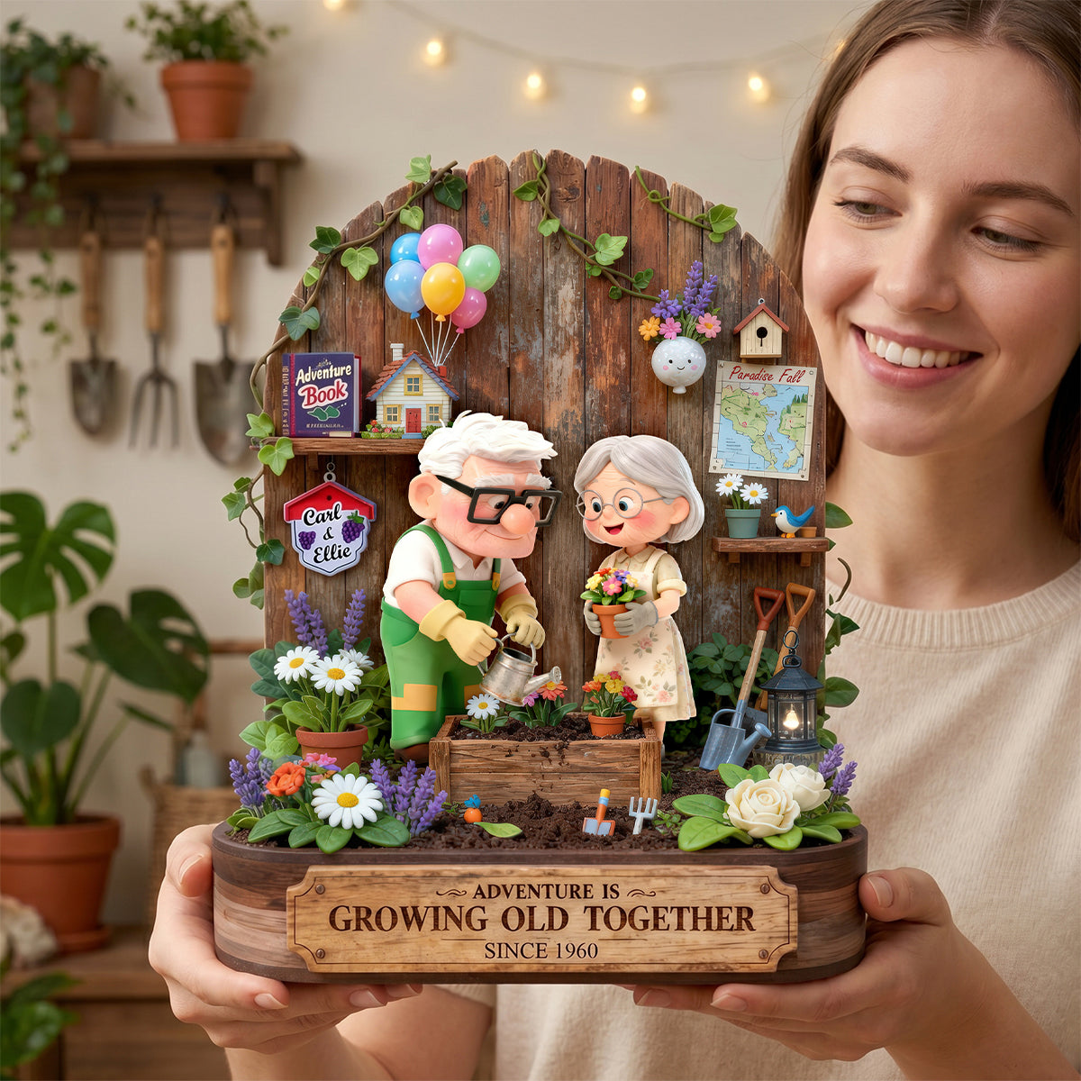Gardening Couples Acrylic Plaque - Personalized Gifts For Couples 04todh240626-Homacus