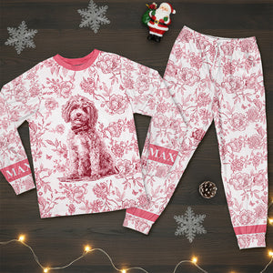 Toile de Jouy Pajama Set – Custom Photo Gifts for Dog Lovers 01pgqn090925-Homacus