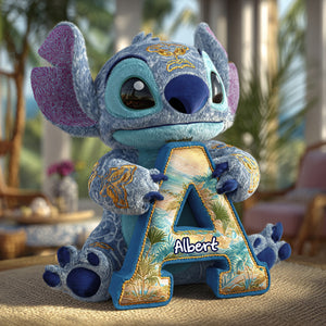 Tropical Alien Alphabet Pillow - Personalized Gift For Adventure Lovers 02TGLU071125-Homacus