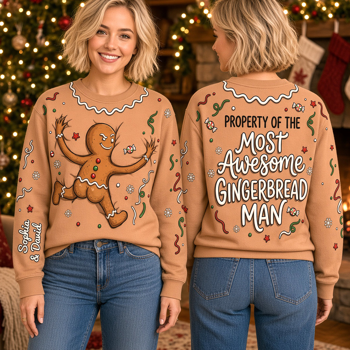 Funny Gingerbread 3D Shirt - Personalized Gifts For Christmas 01hutn091026