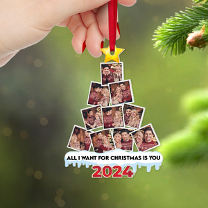 Personalized Gifts For Couple, Acrylic Couple Photo Christmas Ornament 05HUPU250924 ct141124-Homacus
