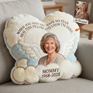 Miss The Angel In Heaven Shaped Pillow, Personalized Keepsake To Remember Loved One 03qhta221225-Homacus