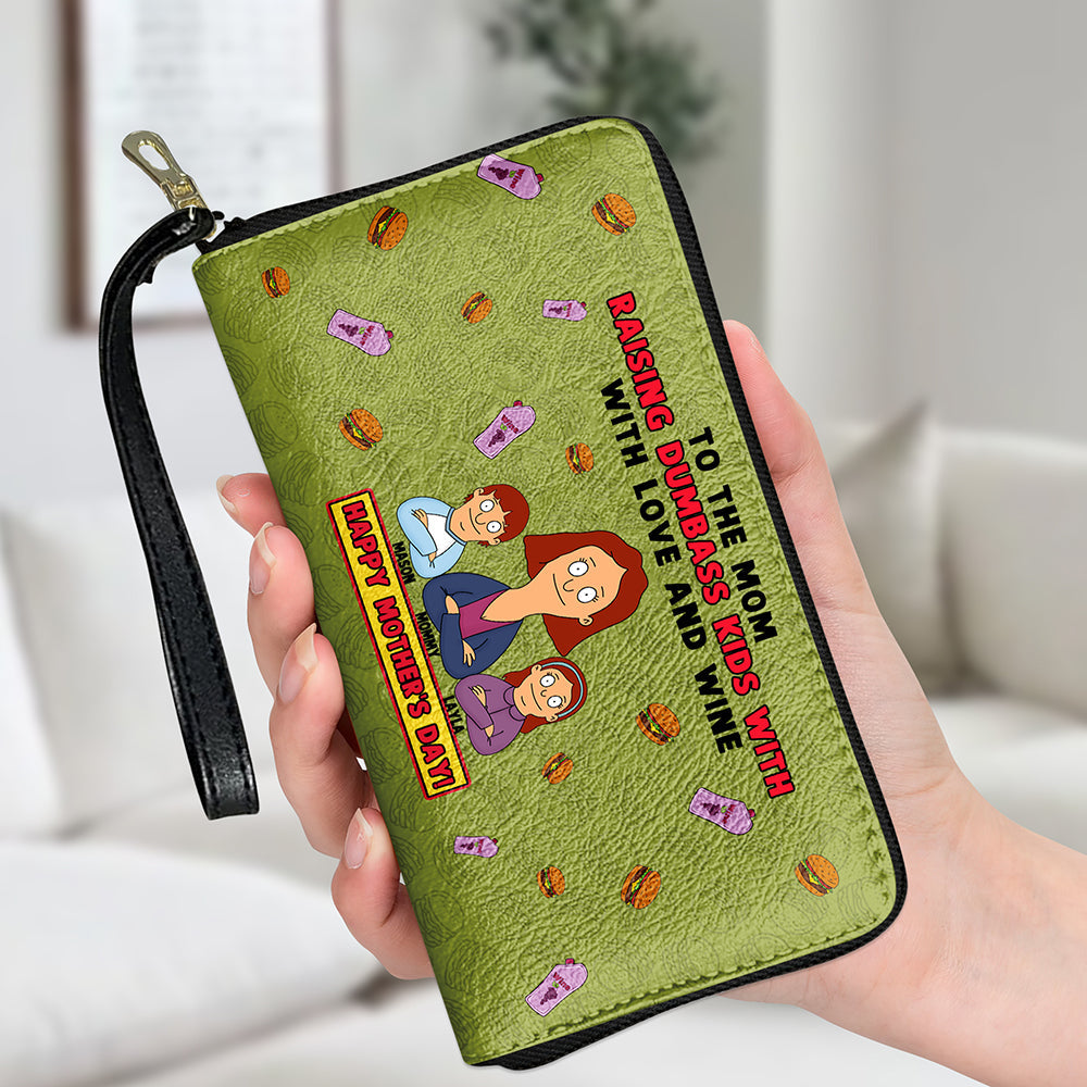 Personalized Gifts For Mom Twill Faux Leather Wallet Happy Mother's Day 05XQMH070325HG-Homacus