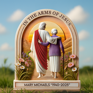 Heaven Jesus Plaque - Personalized Memorial Gifts 02hupu160425-Homacus