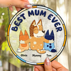 Personalized Gifts For Grandma Stained Glass Ornament Best Nana Ever 01ACDT280325-Homacus