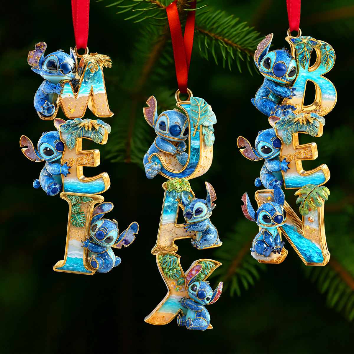 Cute Tropical Alien Ornament - Personalized Christmas Gift 05TGLU271025-Homacus
