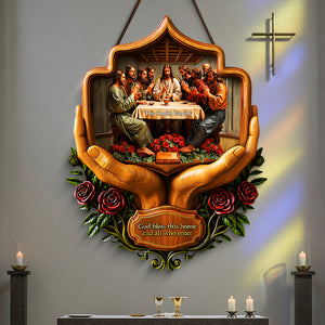 Christian Family Wood Sign - Personalized Gifts For Family 01tota040925-Homacus