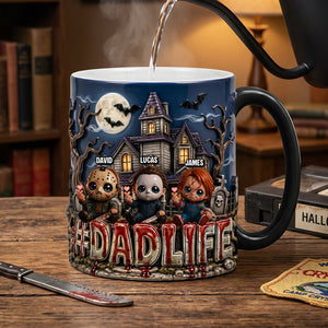 Dad Life With Little Horrors Magic Mug - Personalized Gifts For Dads 05patn120526-Homacus
