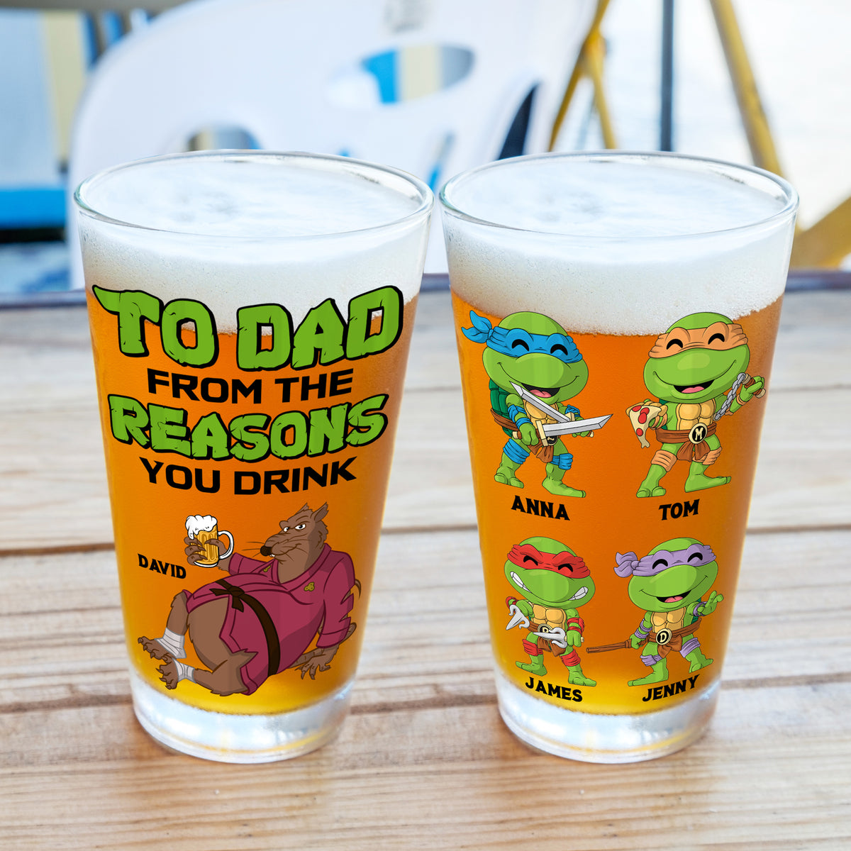 Personalized Gifts For Dad Beer Glass 05NATN150524-Homacus