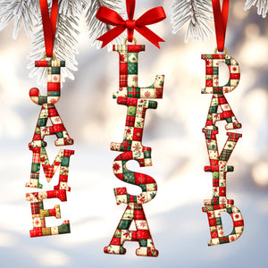 Sewing Alphabet Ornament - Personalized Gift For Christmas Ornament 03HUQN251025-Homacus