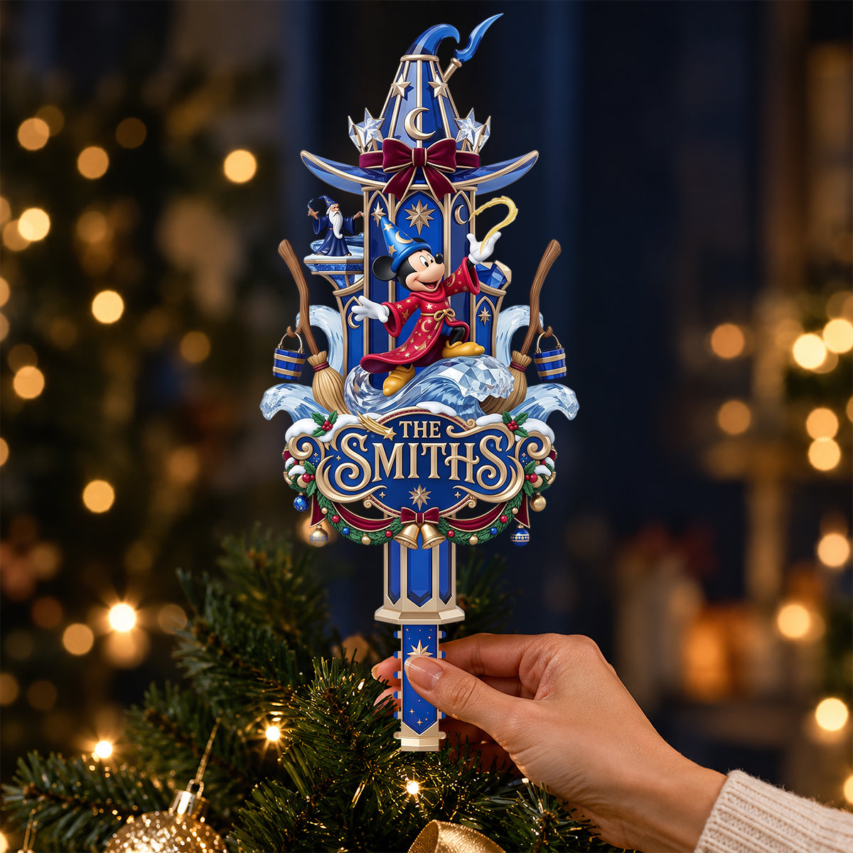 Enchanted Wizard Tree Topper - Personalized Christmas Gifts For Family 09hadt300926-Homacus