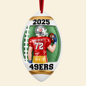 American Football Player Ornament - Personalized Gifts For Players 02huqn300825-Homacus