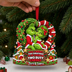 Playful Couple Acrylic Ornament - Personalized Gifts For Couple 02ohlu01102026
