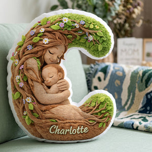 Forest Mom Alphabet Custom Shaped Pillow - Personalized Gifts For Mother 01huta221225-Homacus