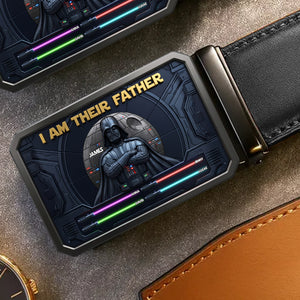 I'm Their Father Leather Belt With Buckle Personalized Gifts For Dad 02NATN280426-Homacus