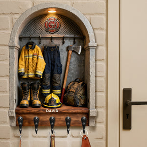 Firefighter Gear Acrylic Key Hanger – Personalized Gifts For Firefighter 03toqn161225-Homacus