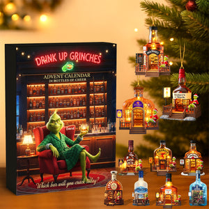Festive Alcohol Bar Advent Calendar Acrylic Blind Box, Personalized Gifts For Drinkers 03QHQN211025-Homacus
