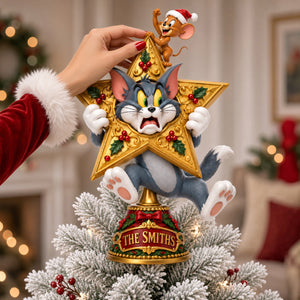 Playful Acrylic Christmas Tree Topper - Personalized Gifts For Christmas 06hadh121026-Homacus
