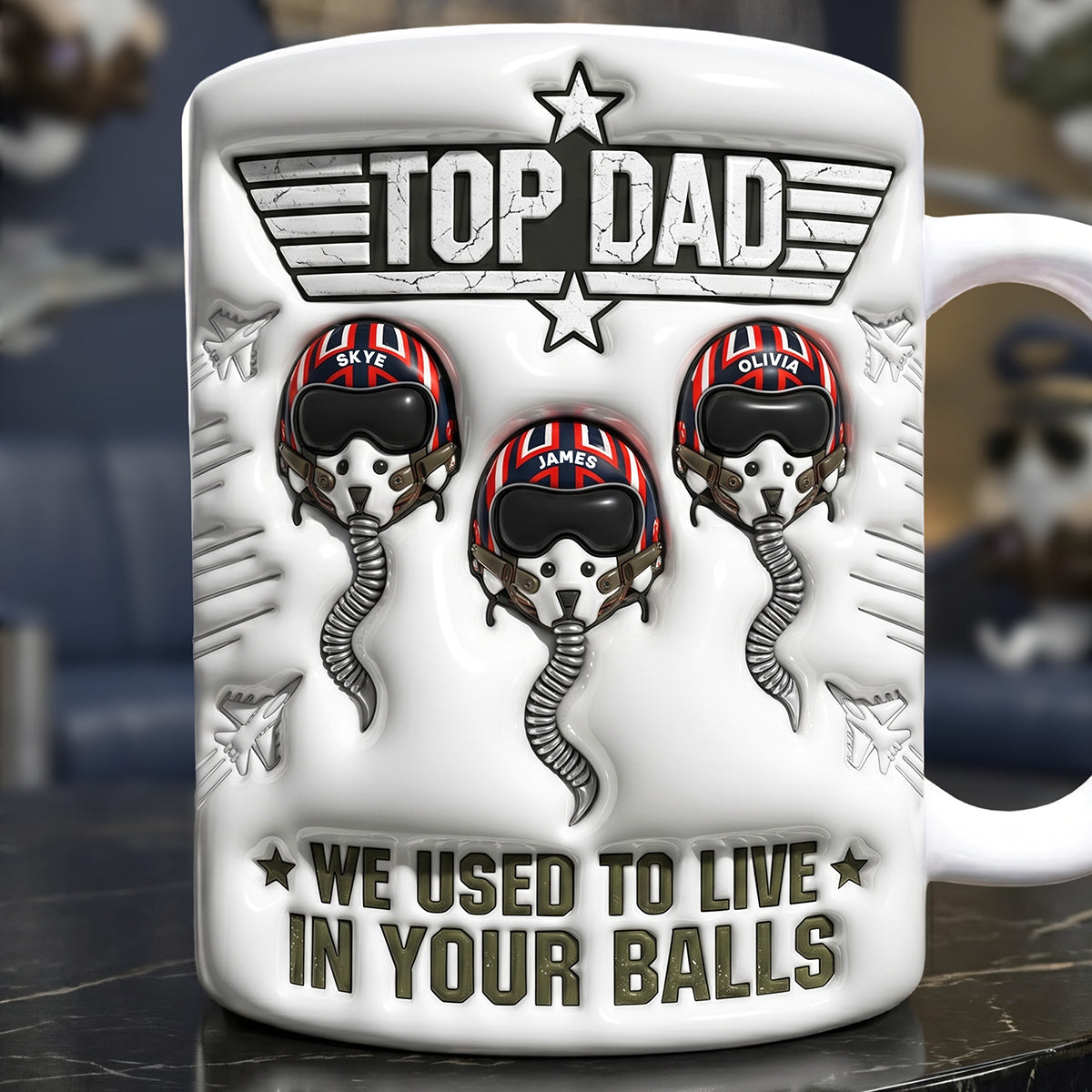 Fun Champion Dad Race Coffee Mug - Personalized Gifts For Dads 02qhta260526-Homacus