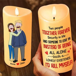 Personalized Gifts For Couple LED Candle 04xqtn241224hg Two People Together Forever-Homacus