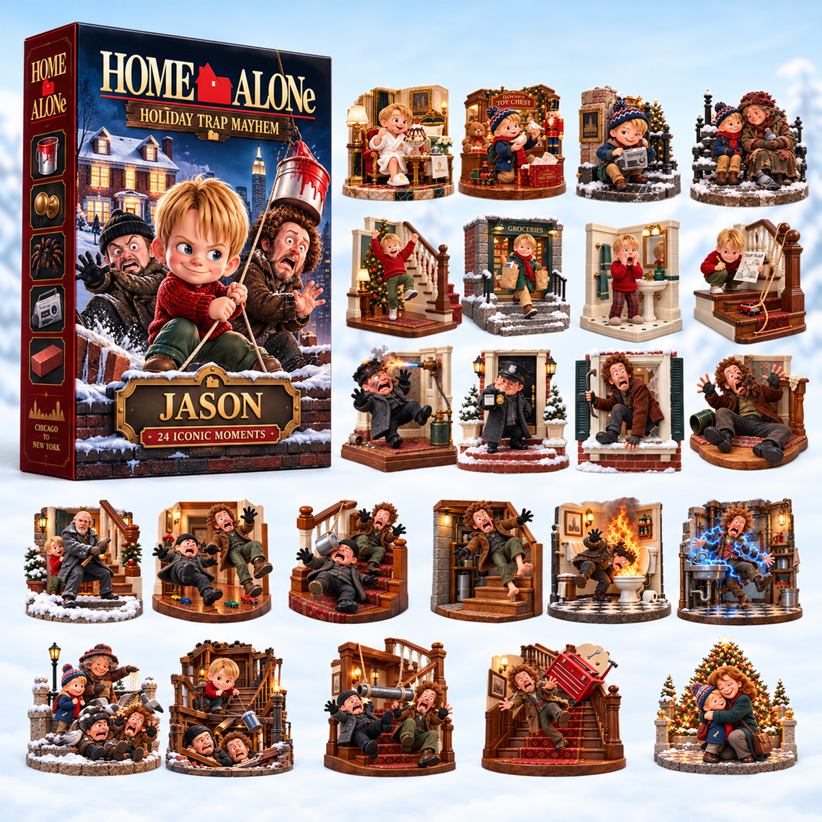 Christmas Trap Adventure Advent Calendar Blind Box - Personalized Gifts 08haqn221026-Homacus