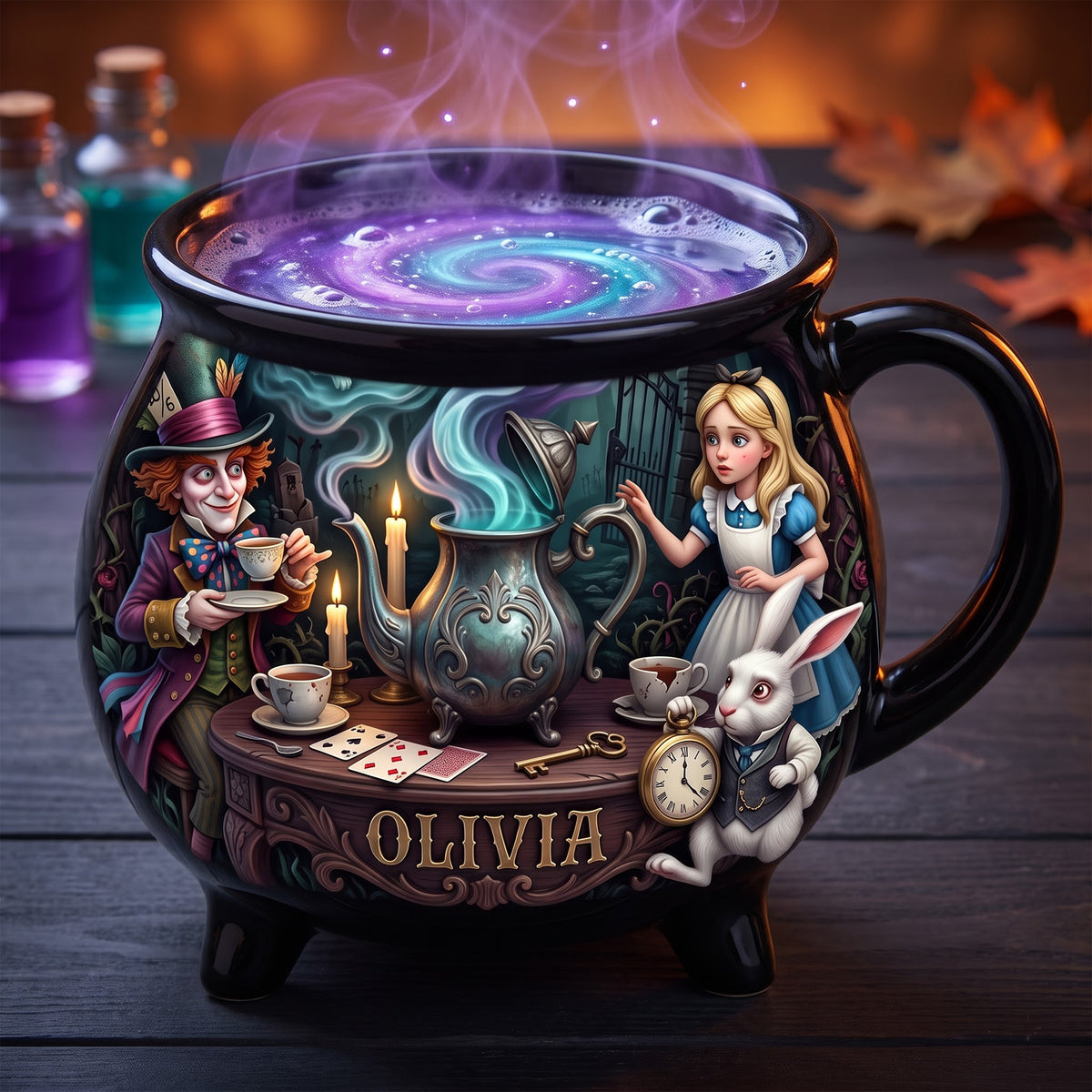 Whimsical Cauldron Mug - Personalized Gifts For Fantasy Lovers 05HAQN200826