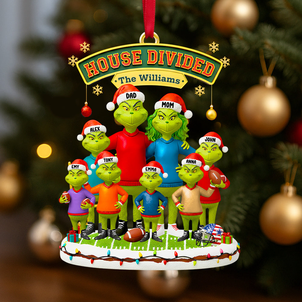 House Divided Family Christmas Ornament Personalized Gifts For Family 02HUDT031025-Homacus
