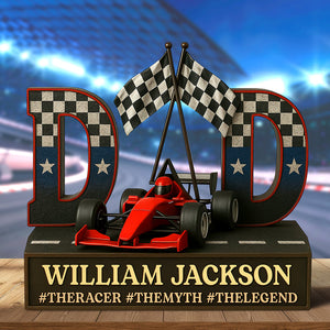 Racing Dad Acrylic Plaque - Personalized Gifts For Dad 05qhqn090525-Homacus