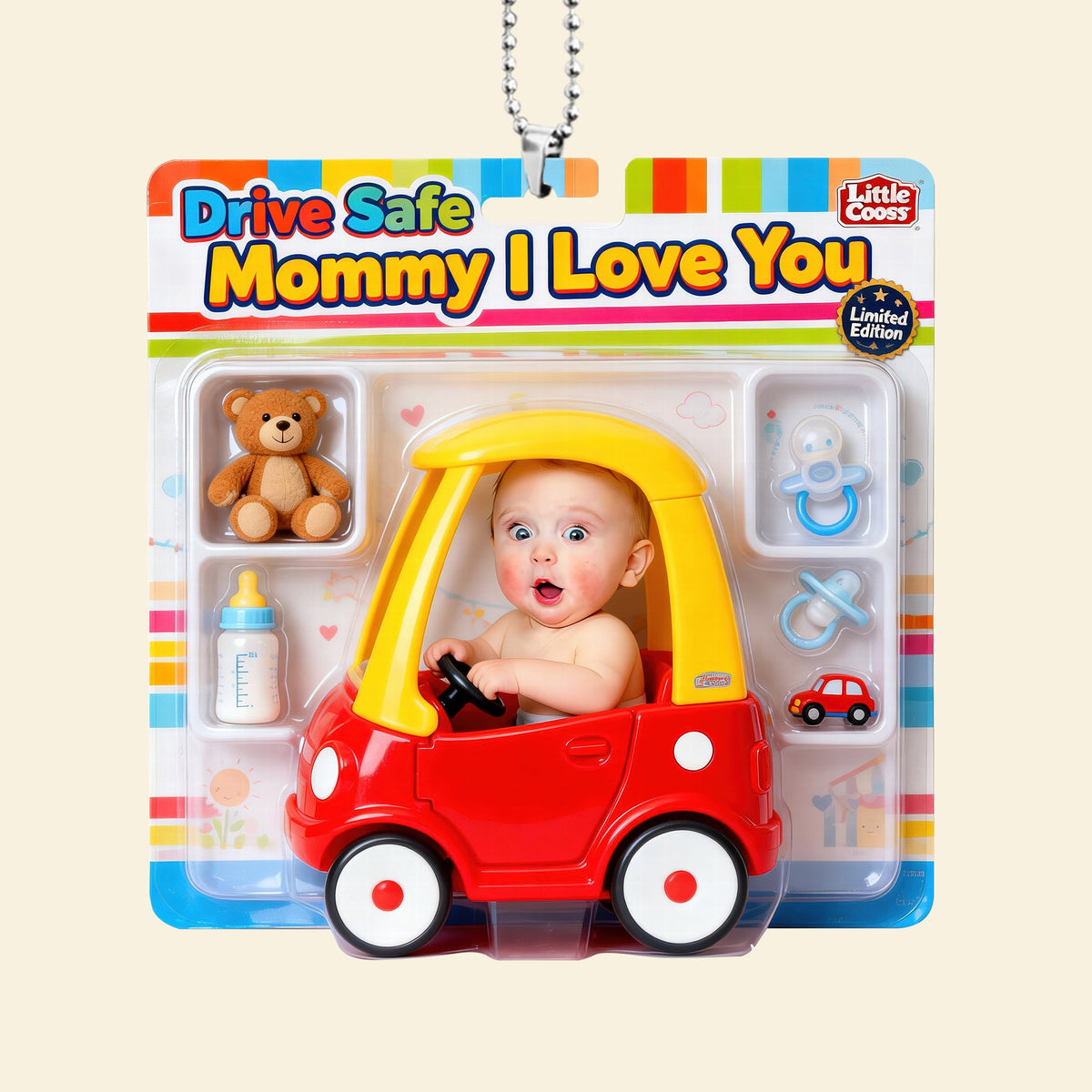 Cute Baby Driver Adventure Car Ornament - Custom Photo Gifts For Mom 05naqn120326-Homacus