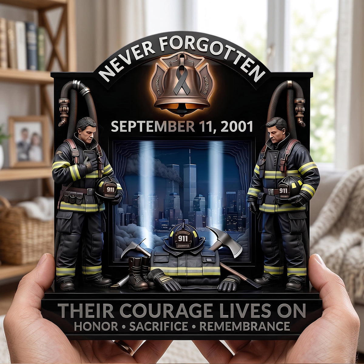 Memorial Acrylic Plaque - Personalized Gifts For Firefighters 01TOTN270726