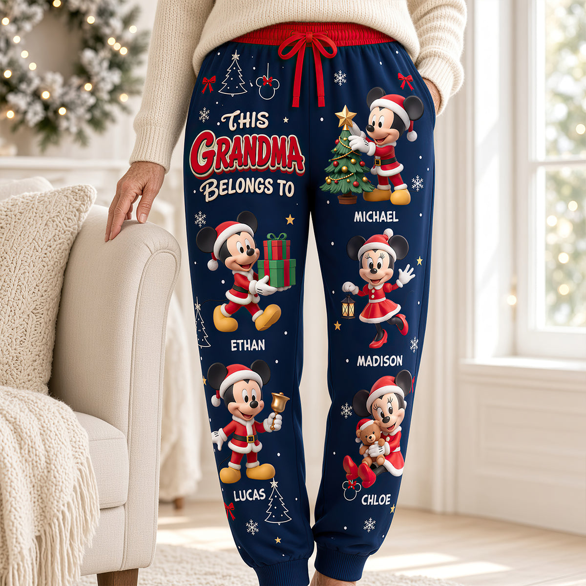 Lovely Christmas Sweatpants - Personalized Christmas Gifts For Grandma 05tydt011026