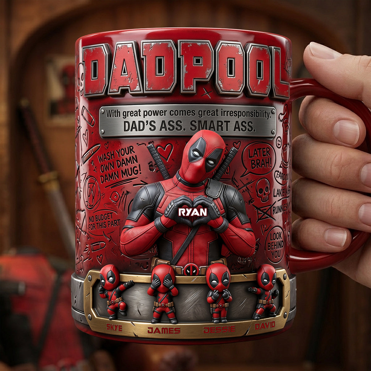 Funny Dad Life Coffee Mug - Personalized Gifts For Dad 02PATA220426-Homacus