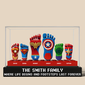 Super Foot Family Acrylic Plaque Personalized Gifts For Family 01OHQN240525-Homacus