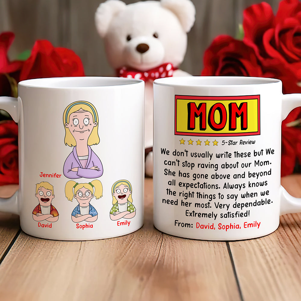 Personalized Gifts For Mom Coffee Mug Mom And Kids 01TOQN240325HG-Homacus