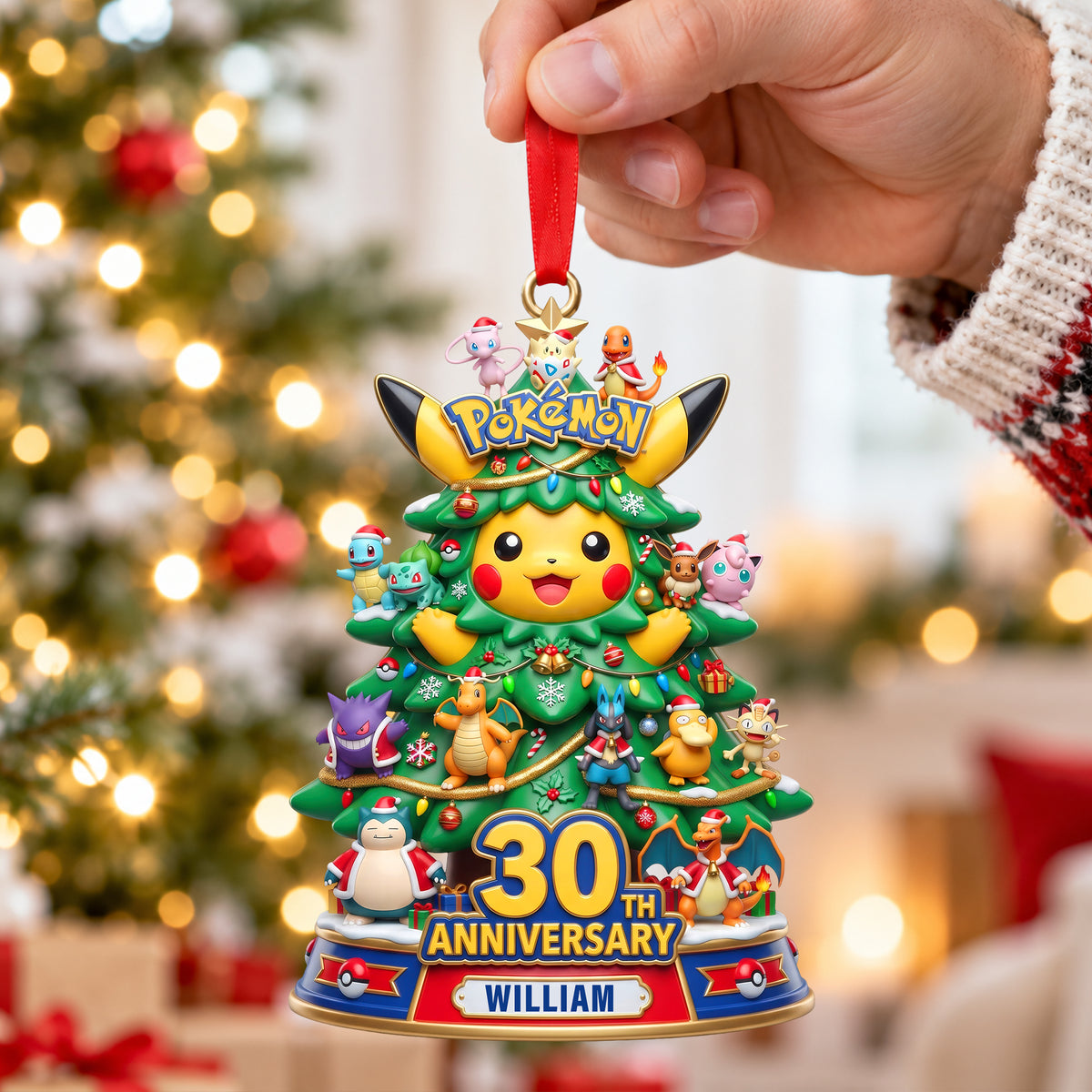 30th Anniversary Acrylic Christmas Ornament - Personalized Gifts For Game Lovers 06TYQN170926