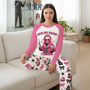 Cute Horror Slasher Pajama - Personalized Gifts For Horror Lovers 05PGLU060925-Homacus